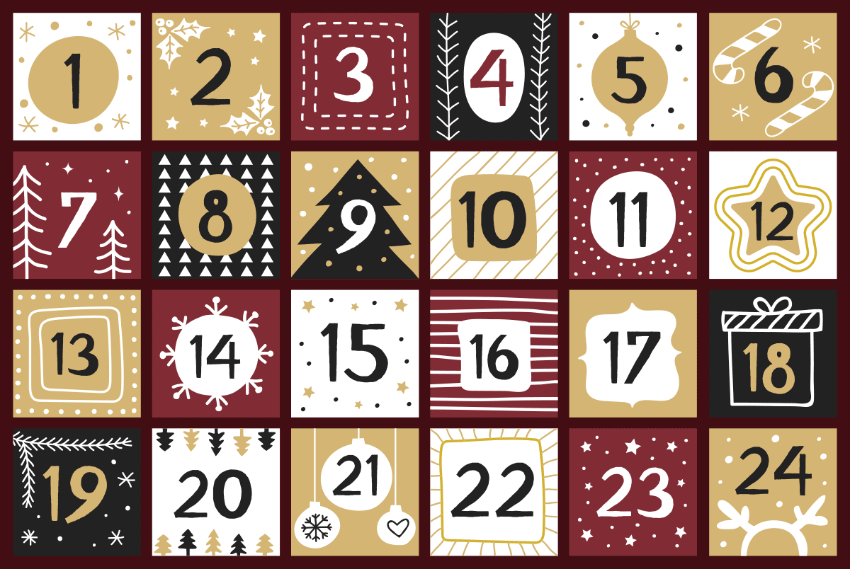 advent calendar graphic