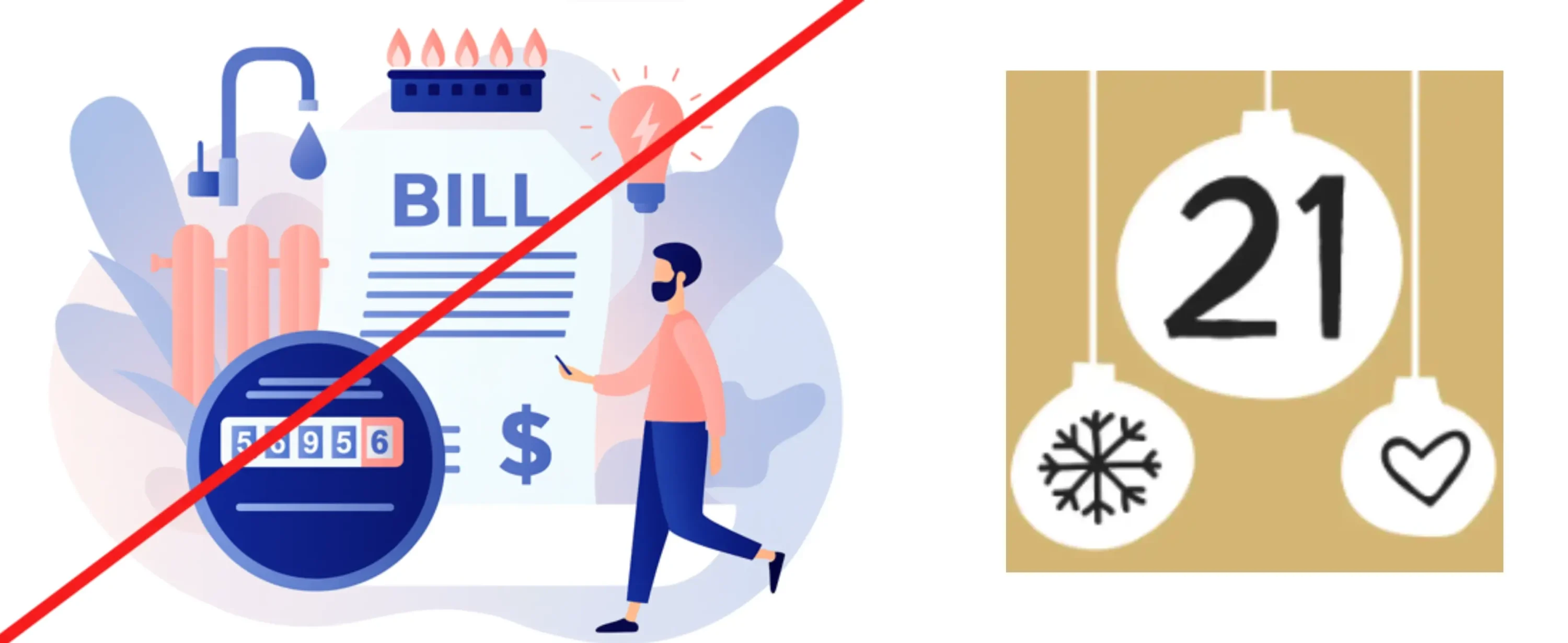 No bills for 2026 – water and electricity bills paid graphic